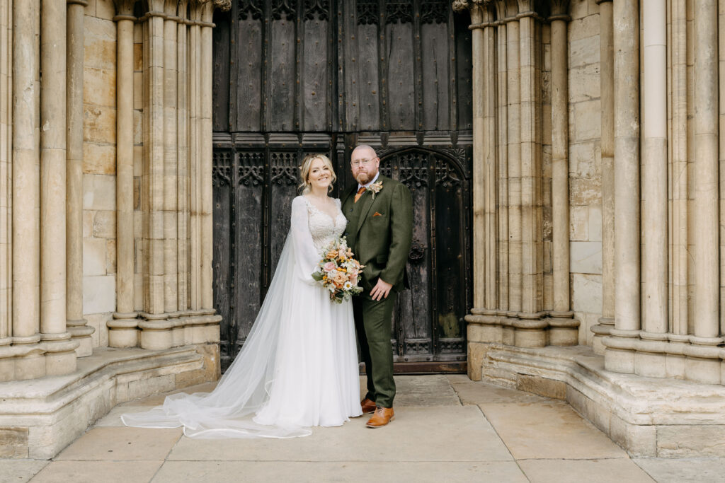 Wedding Photography outside York Minster